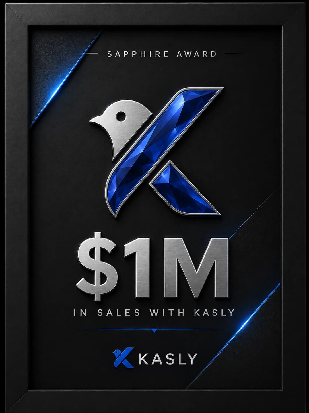 Placa 1M facturados — Kasly